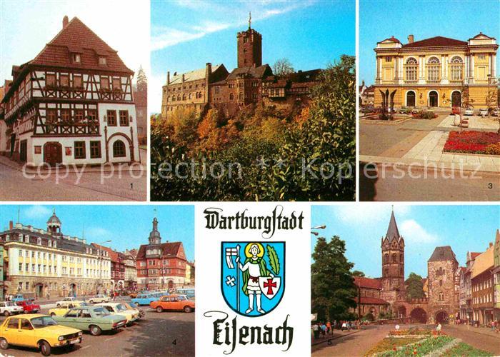 Eisenach Thueringen Lutherhaus Wartburg Landestheater Museum Rathaus Nikolaikirc