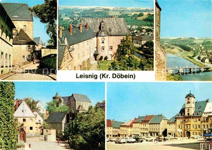 Leisnig Burg Mildenstein Bergfried Altan der Burg Markt