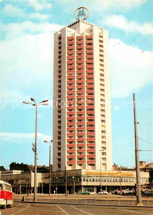 LEIPZIG Sachsen Wohnhochhaus Wintergartenstrasse Restaurant Stadt Dresden Messes