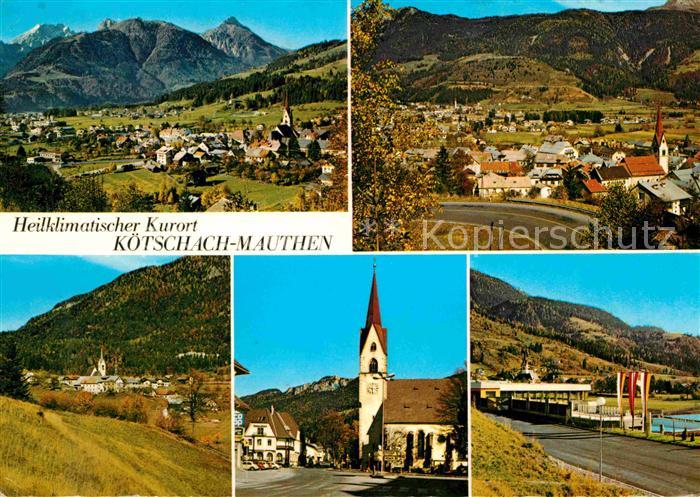 Koetschach-Mauthen Kaernten Gesamtansicht Heilklimatischer Kurort Alpenpanorama