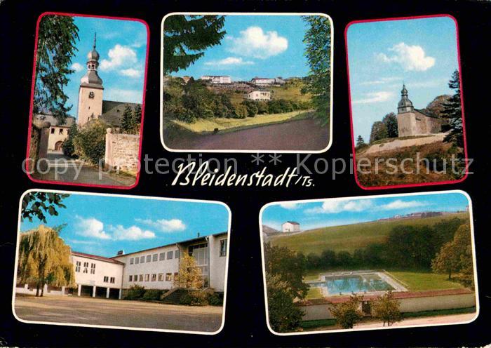 Bleidenstadt Kirche Schule Freibad