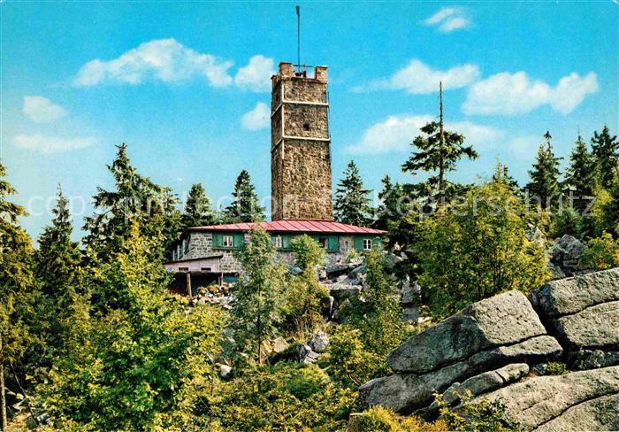Bischofsgruen Asenturm auf dem Ochsenkopf im Fichtelgebirge