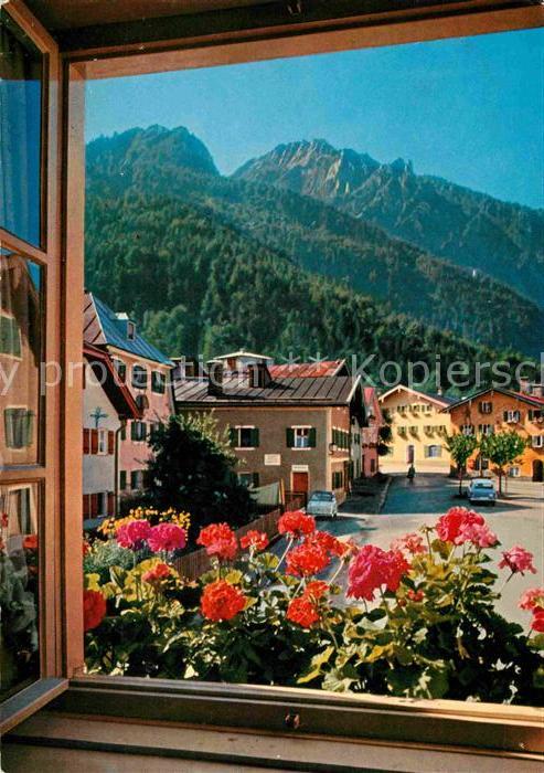 Bad Reichenhall Florianiplatz mit Predigtstuhl