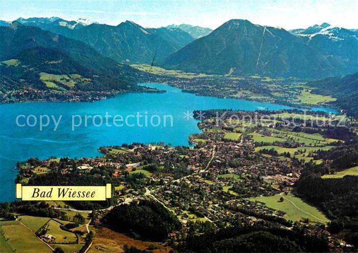 Bad Wiessee mit Wallberg Bayerische Voralpen Fliegeraufnahme