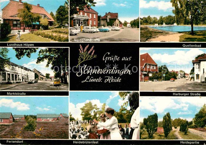 Schneverdingen Landhaus Quellenbad Strassenpartien Feriendorf Heidebluetenfest L