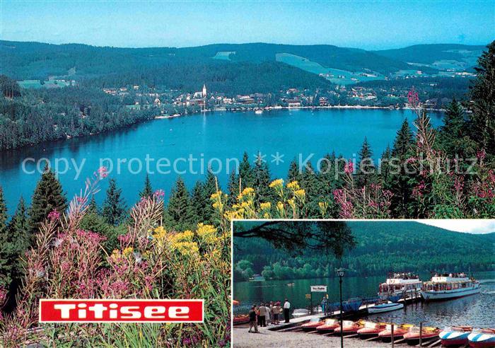 TITISEE Schwarzwald BW Panorama Schwarzwald Bootsverleih Rundfahrten
