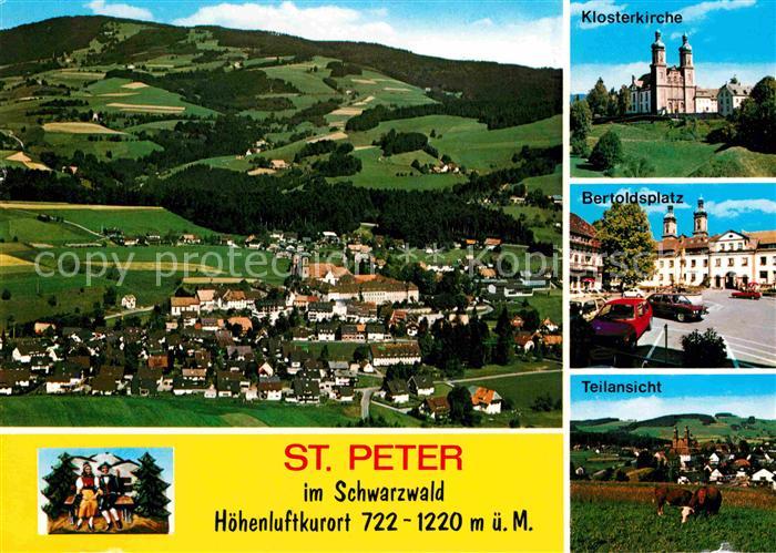 St Peter Schwarzwald Panorama Hoehenluftkurort Klosterkirche Bertoldsplatz
