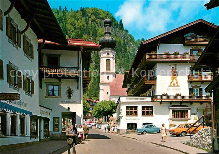 Reit Winkl Partie an der Kirche Luftkurort Wintersportplatz