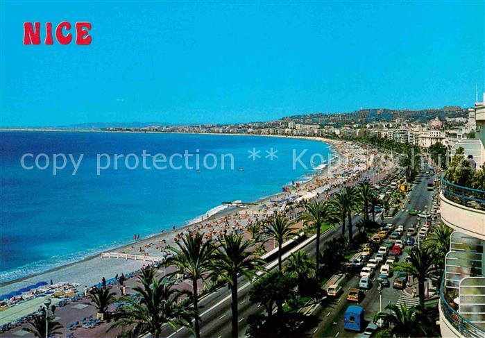 Nice Alpes Maritimes Vue generale de la Promenade des Anglai