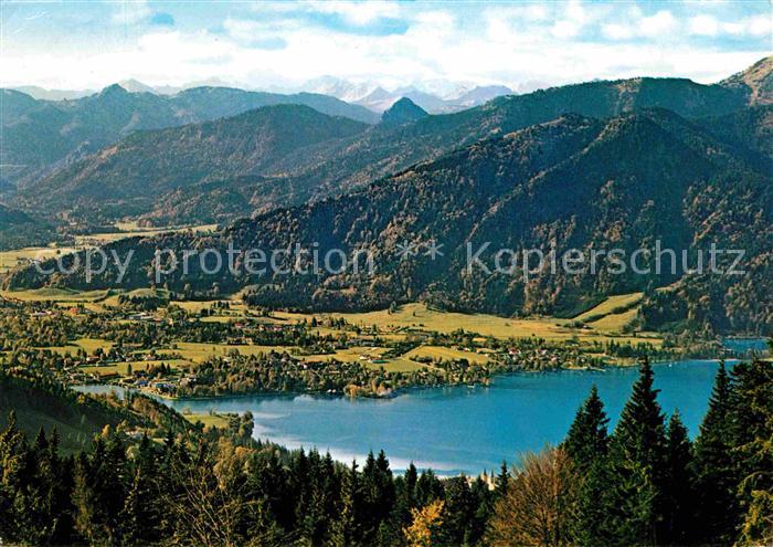 Rottach-Egern Panorama Blick vom Neureuth Haus Kreuth Schildenstein Leonhardstei