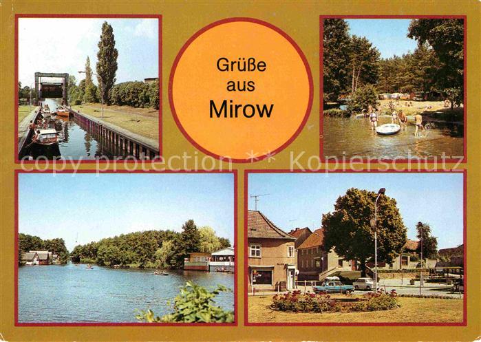 Mirow Schleuse Campingplatz Zootzensee Mueritz Havel Kanal Markt