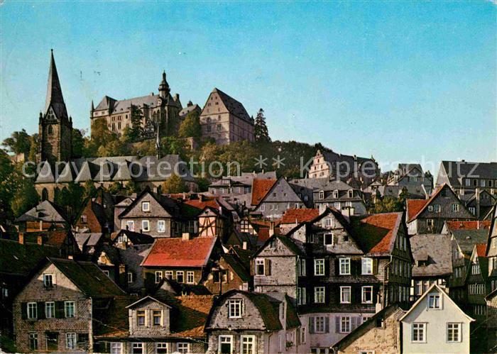 Marburg Lahn Altstadt mit Landgrafenschloss