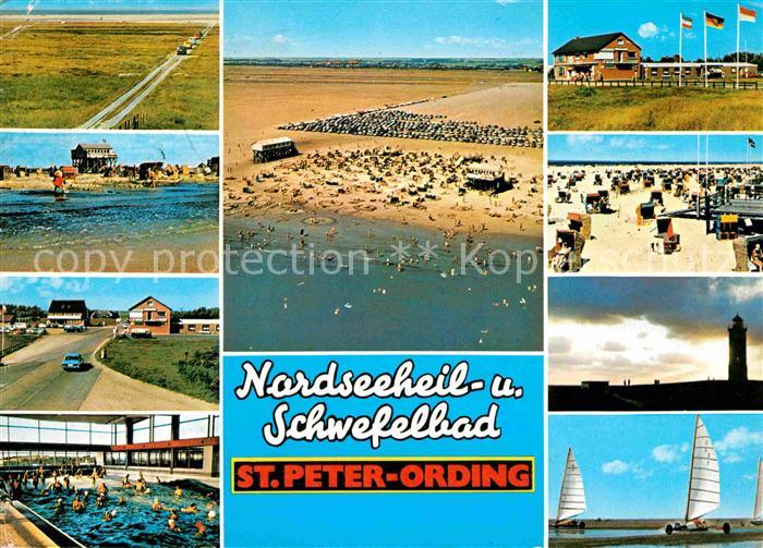 Boehl St Peter-Ording Strand Wellenbad Leuchtturm Gasttaette Strandsegeln
