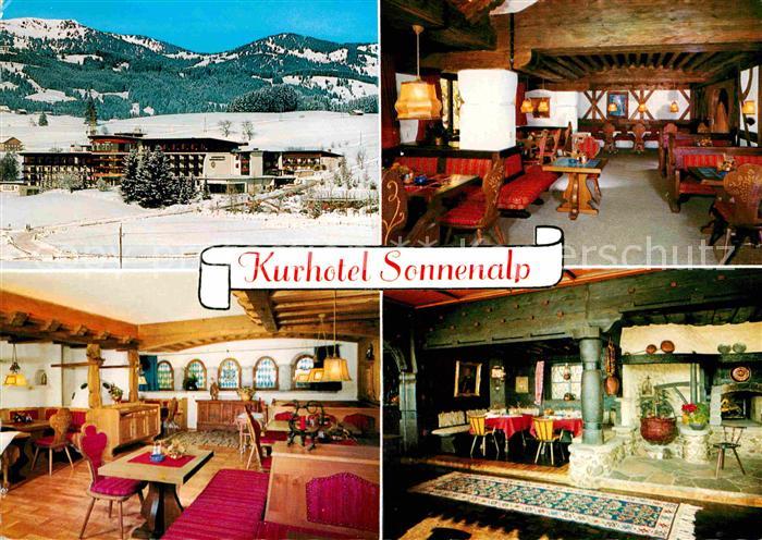 Sonthofen Oberallgaeu Kurhotel Sonnenalp Winterpanorama
