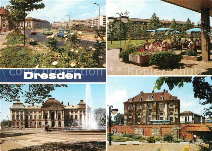 DRESDEN Elbe Koepckestr Neustaedter Markt Japanisches Palais Blockhaus