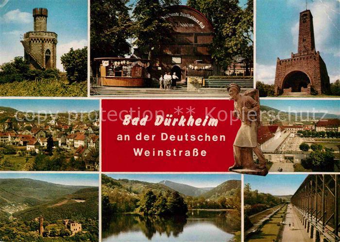 Bad Duerkheim Burgturm Duerkheimer Fass Festung Panorama Gradierwerk