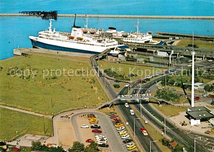 Puttgarden Faehrbahnhof Fliegeraufnahme