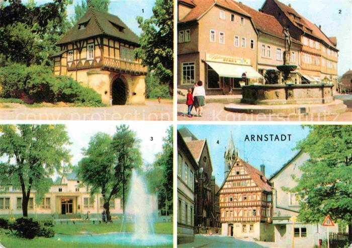 Arnstadt Ilm Fischtor Hopfenbrunnen Kulturhaus des RFT Papiermuehle