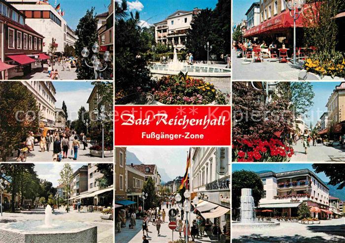 Bad Reichenhall Fussgaengerzone Ludwig Salzburger und Bahnhofstrasse