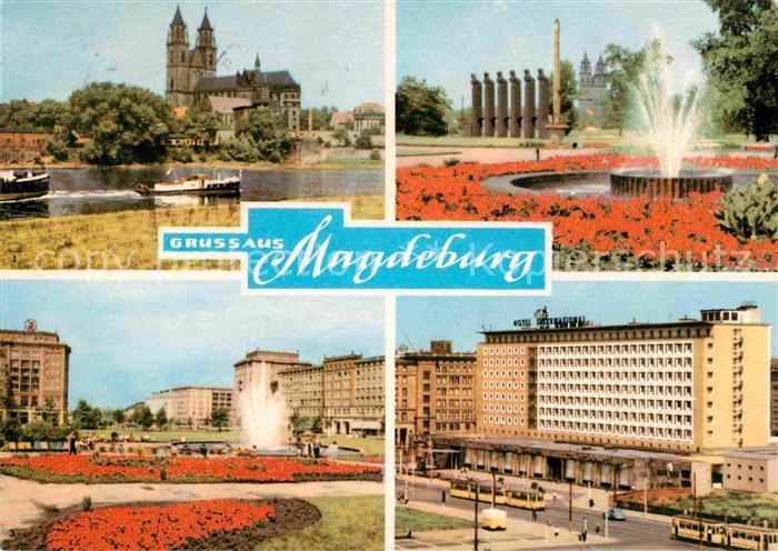 MAGDEBURG  CITY Dom Kulturpark Rotehorn Wilh Pieck Allee Hotel International