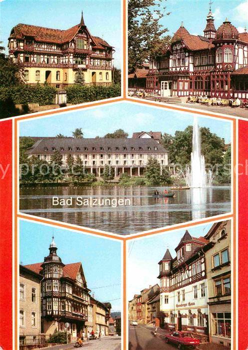 Bad Salzungen Kindersanatorium Dr Benjamin Gradierwerk Kurhaus Burgsee Sulzberge