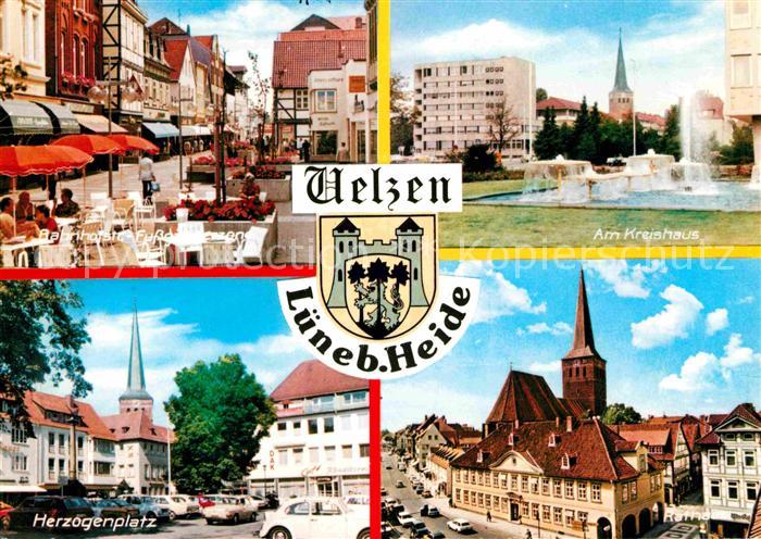 Uelzen Lueneburger Heide Bahnhofstrasse Am Kreishaus Herzogenplatz Rathaus