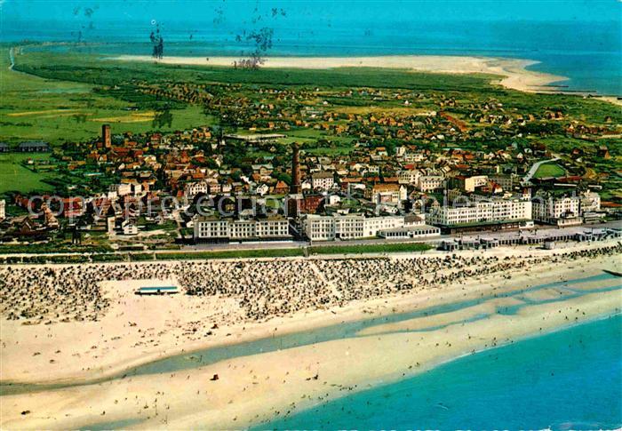 BORKUM Nordseebad Niedersachsen Fliegeraufnahme