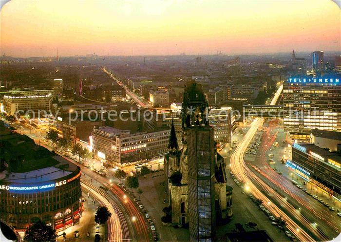 BERLIN  CITY Blick vom Europa Center auf die Kaiser Wilhelm Gedaechtniskirche