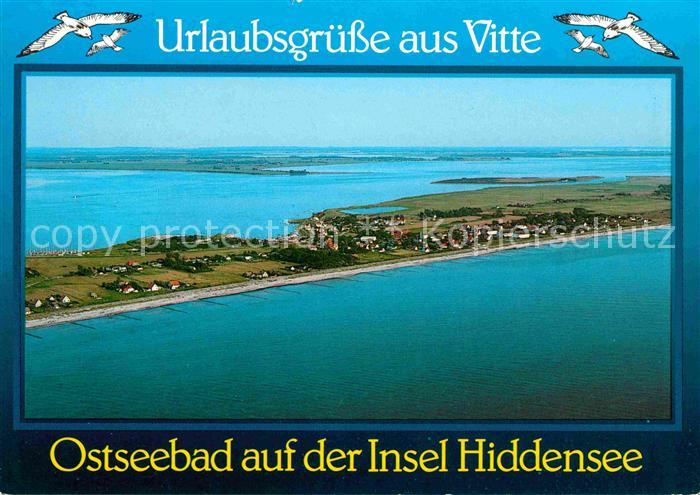Insel Hiddensee mit Vitte Fliegeraufnahme