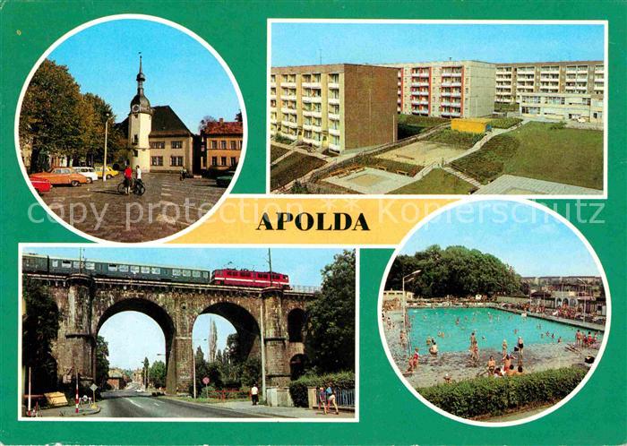 Apolda Markt Neubaugebiet Viadukt Freibad