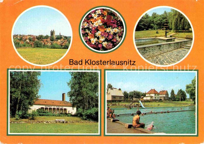 Bad Klosterlausnitz Teilansicht Kurpark Sanatorium Dr Friedrich Wolf Freibad