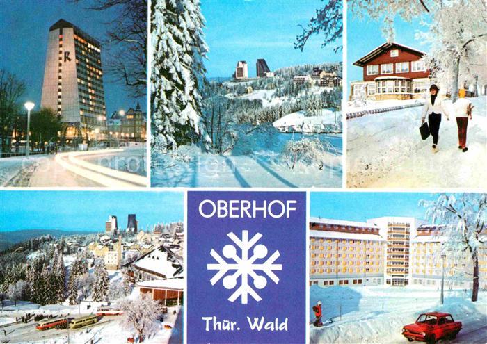 Oberhof Thueringen FDGB Erholungsheim Rennsteig Interhotel Panorama Cafe Luisens