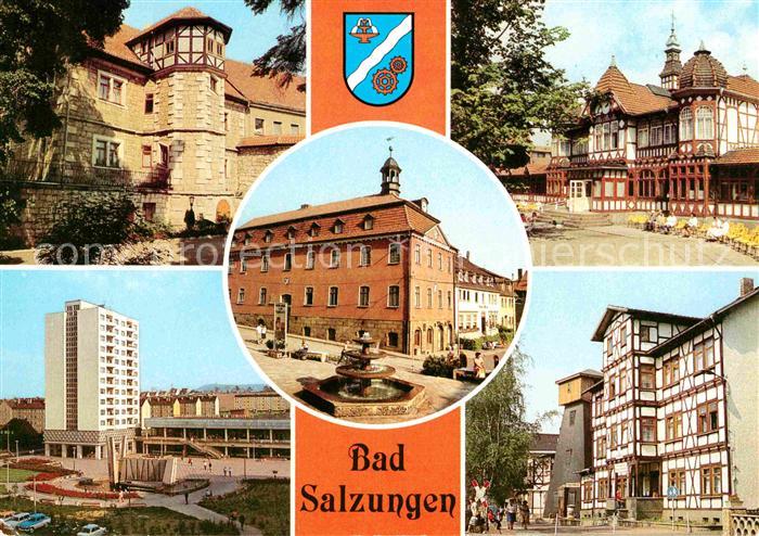 Bad Salzungen Haunscher Hof Rathaus Gradierwerk Leninplatz Kurverwaltung