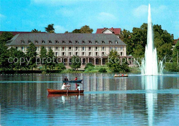 Bad Salzungen Kurhaus am Burgsee Fontaene