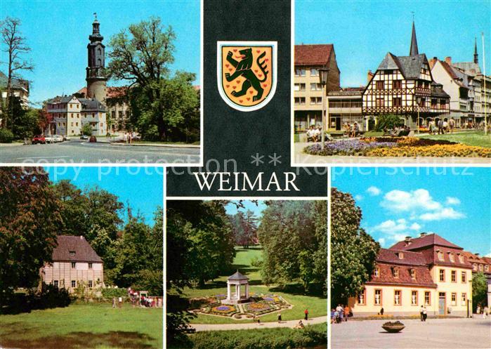 Weimar Thueringen Schloss Markt Goethes Gartenhaus Schlosspark Musentempel Wittu