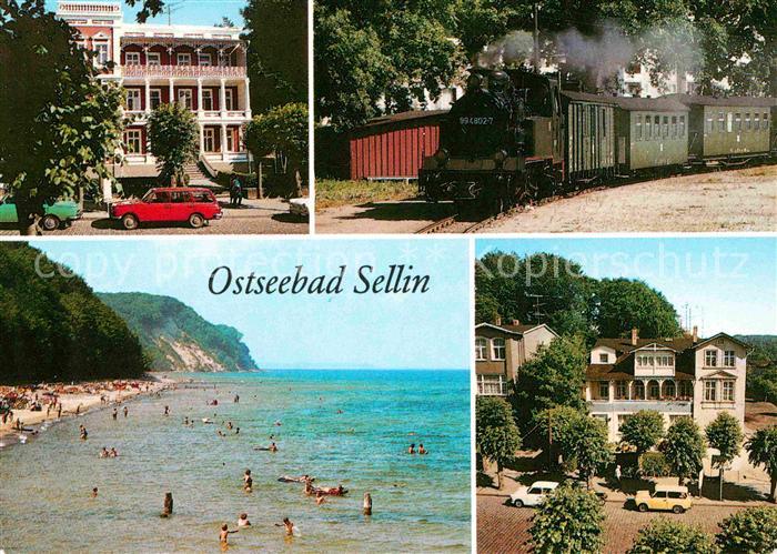 Sellin Ruegen FDGB Erholungsheim Haus Sellin Schmalspurbahn Rasender Roland Stra