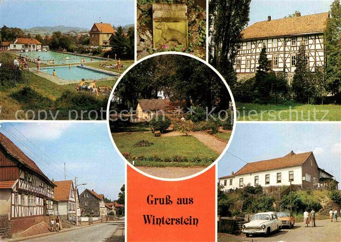 Winterstein Emsetal Schwimmbad Hundedenkmal Vogtei Liebensteiner Strasse Rat der