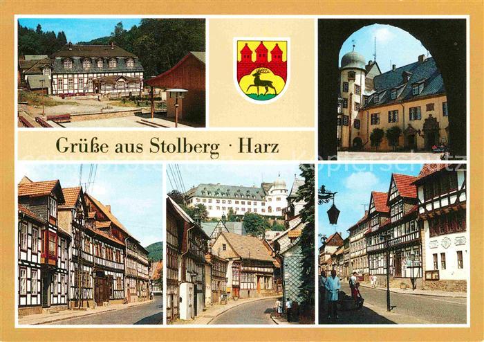 Stolberg Harz Gaststaette Waldfrieden Schlosshof Thomas Muentzer Gasse Schlossbl