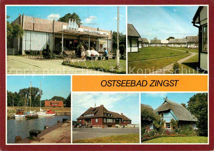 Zingst Ostseebad Kaufhalle Bungalowdorf Hafen Gasthaus Blauer Rohrkaten
