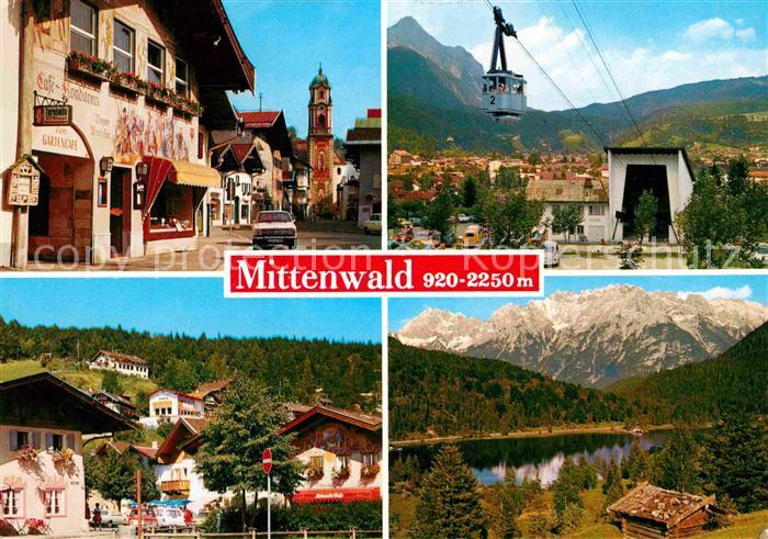 Mittenwald Bayern Dorfmotiv Karwendelbahn Talstation Im Gries Ferchensee