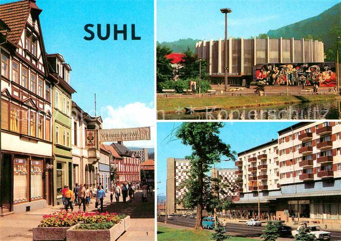Suhl Thueringer Wald Steinweg Stadthalle der Freundschaft Wilhelm Pieck Strasse