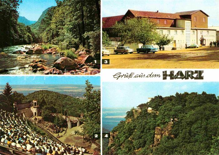 Harz Region Bodetal Harzer Bergtheater und Berghotel Rosstrappe Thale Hexentanzp