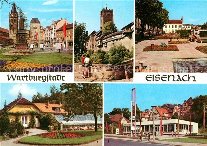 Eisenach Thueringen Lutherdenkmal Nikolaikirche Wartburg Anlagen Bahnhofstrasse