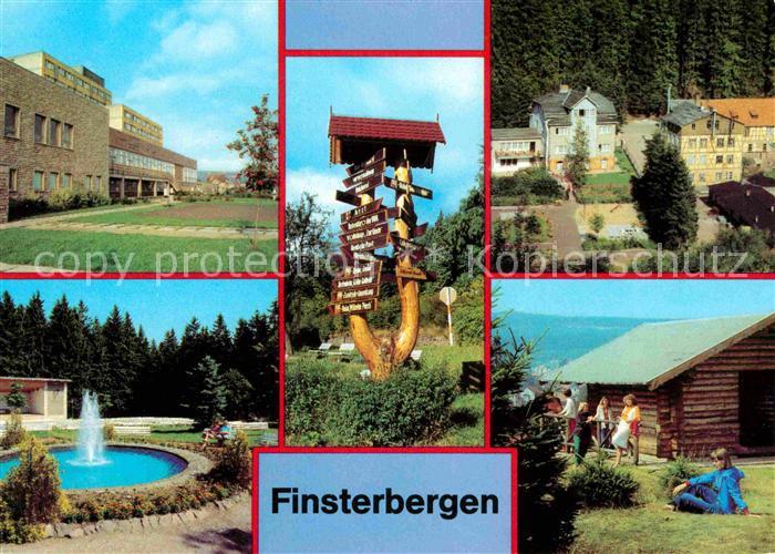 Finsterbergen FDGB Erholungsheim Wilhelm Pieck Wegweiser Betriebsferienheim Natu