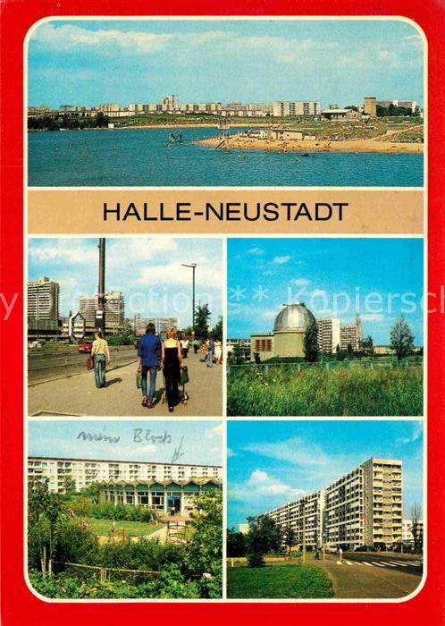 Halle-Neustadt Freibad Angersdorfer Teiche Magistrale Sternwarte Kindergarten Ha