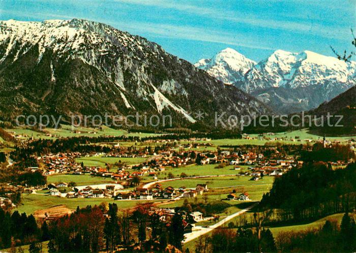 Ruhpolding Bayern mit Rauschberg und Sonntagshorn