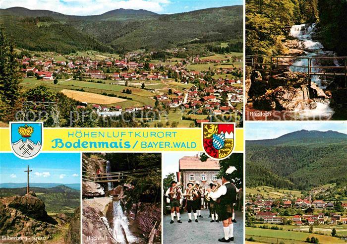 Bodenmais Panorama Riesloch Silberberg Kreuz Hochfall Trachtenkapelle Teilansich