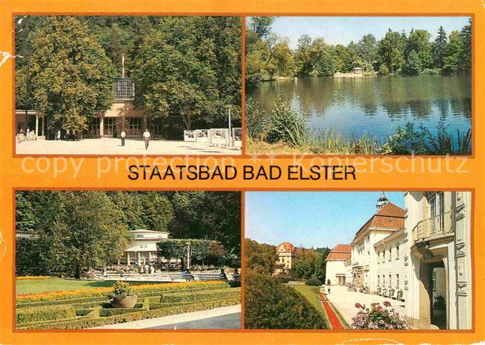 Bad Elster Staatsbad Marienquelle Gondelteich Badecafe Badehaus