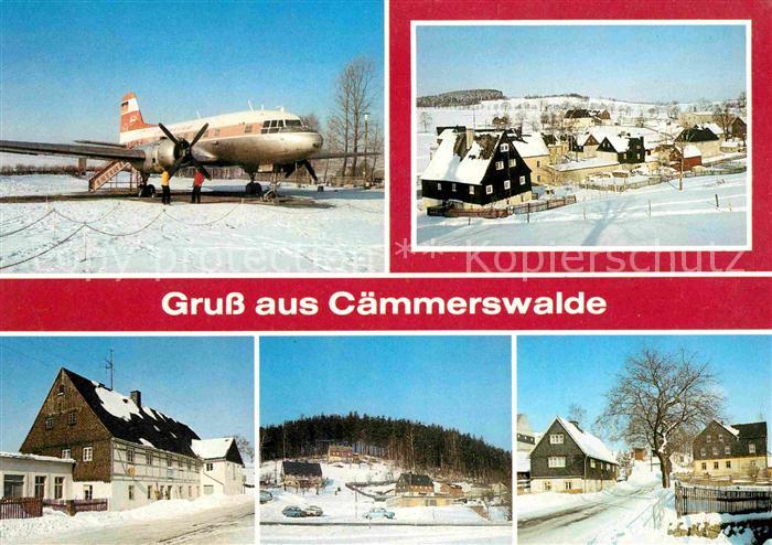 Caemmerswalde Schauflugzeug Teilansichten Gaststaette