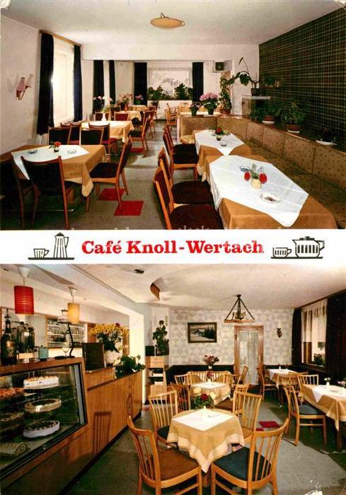 Wertach Cafe Knoll Gaststube Verkaufstheke